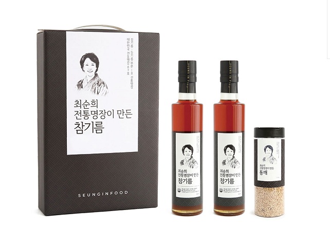 최순희 전통명장이 만든 참기름 2개 참깨 1개 선물세트